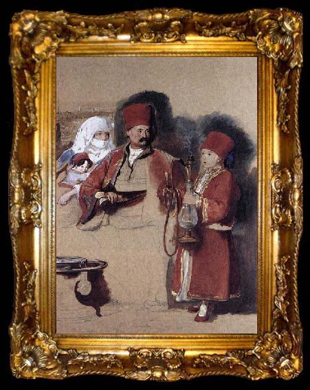 framed  Sir David Wilkie Sotiri, Dragoman of Mr Colquhoun, ta009-2